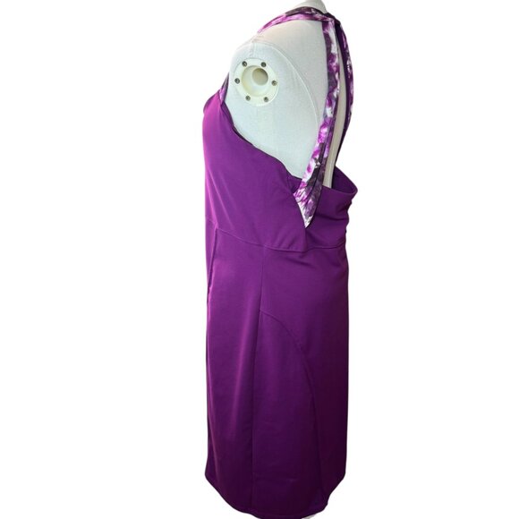 Athleta Purple Halter Back Dress Size L | Active Travel Summer Dress with Pocket - Picture 6 of 10